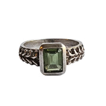 Load image into Gallery viewer, Green Amethyst Sterling Ring