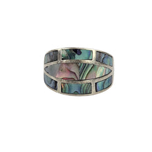 Load image into Gallery viewer, Modern Sterling &amp; Abalone Ring
