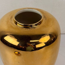 Load image into Gallery viewer, Gold Ceramic Ginger Jar