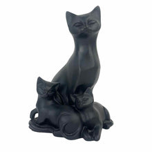 Load image into Gallery viewer, Black Cat &amp; Kittens Statue