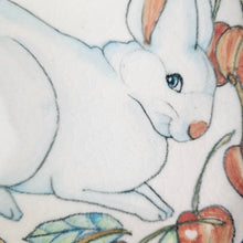 Load image into Gallery viewer, Rabbit &amp; Cherries Pottery Plate