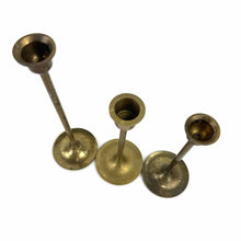 Load image into Gallery viewer, Modern Brass Candleholders