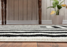 Load image into Gallery viewer, Modern Black &amp; White Rug