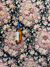 Load image into Gallery viewer, Black Floral 1930s Rug