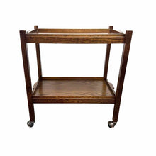 Load image into Gallery viewer, Folding Oak Bar Cart