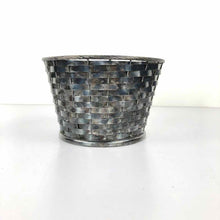 Load image into Gallery viewer, Silver Plate Woven Basket