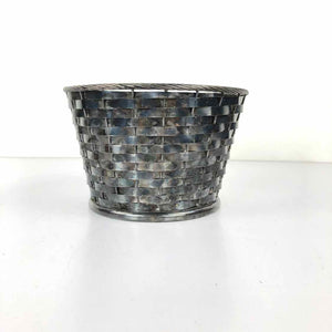 Silver Plate Woven Basket