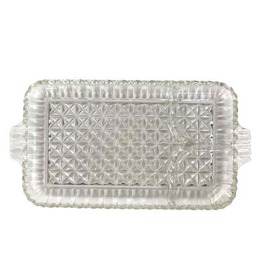 Glass Luncheon Plate Tray