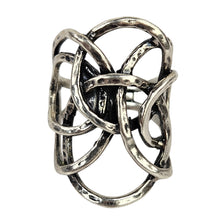 Load image into Gallery viewer, Hammered Circles Sterling Ring
