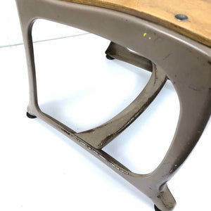 Metal & Wood School Chair