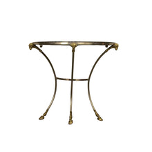 Load image into Gallery viewer, Black Marble Demilune Table