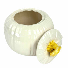Load image into Gallery viewer, Large Ceramic Pumpkin Canister