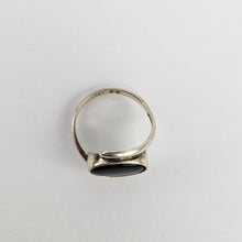 Load image into Gallery viewer, Onyx Swirl Sterling Ring