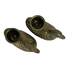 Load image into Gallery viewer, Brass Duck Candleholders