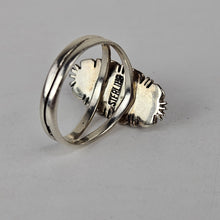 Load image into Gallery viewer, Purple Turquoise Sterling Ring