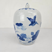 Load image into Gallery viewer, Chinese Pottery Lily Pad Jar
