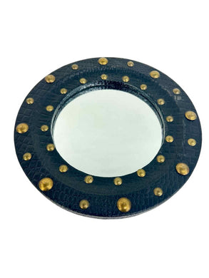 Black Nailhead Mirror