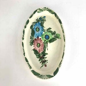 Floral Mexican Pottery Platter