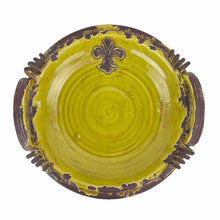 Load image into Gallery viewer, Fleur De Lis Pottery Platter
