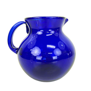 Cobalt Blue Glass Pitcher