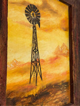 Load image into Gallery viewer, Golden Windmill Landscape Painting