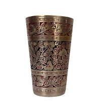 Load image into Gallery viewer, Engraved Brass Lassi Tumbler