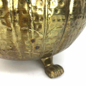 Hammered Brass Planter