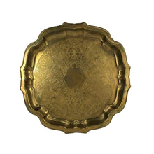 Load image into Gallery viewer, Embossed Brass Tray