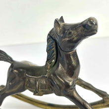 Load image into Gallery viewer, Brass Rocking Horse