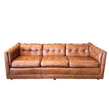 Load image into Gallery viewer, Camel Leather Sofa