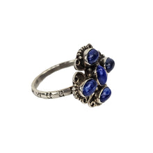 Load image into Gallery viewer, Blue Stone Sterling Ring