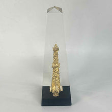 Load image into Gallery viewer, Lucite &amp; Gold Metal Oil Rig