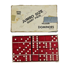 Load image into Gallery viewer, Red Marblelike Dominoes