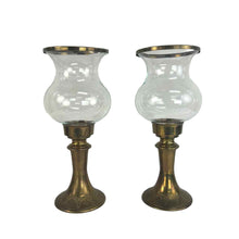 Load image into Gallery viewer, Brass Hurricane Candleholders
