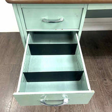 Load image into Gallery viewer, Blue Metal Desk