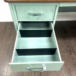 Blue Metal Desk