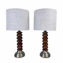 Load image into Gallery viewer, Turned Wooden Lamps