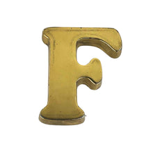 Load image into Gallery viewer, Gold Letter F Paperweight