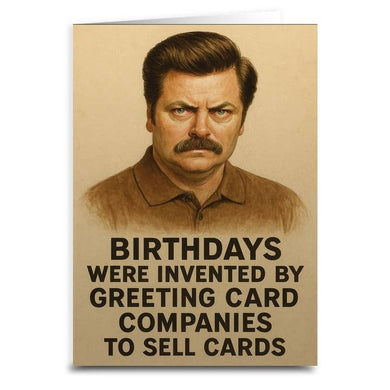 Ron Swanson Birthday Card