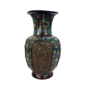 Champleve Urn Vase