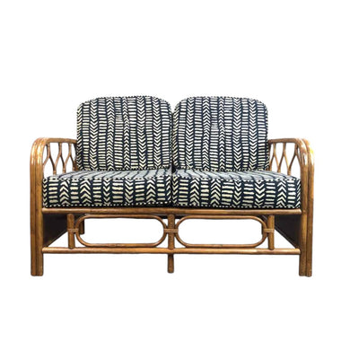 Bent Rattan Loveseat