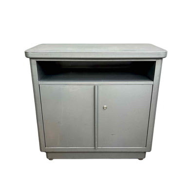 Gray Metal Tanker Cabinet