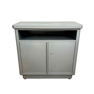 Gray Metal Tanker Cabinet