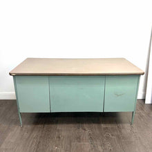 Load image into Gallery viewer, Blue Metal Desk