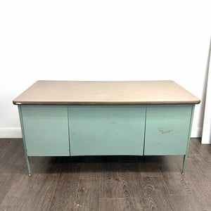 Blue Metal Desk