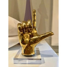 Load image into Gallery viewer, LSU L Sign Brass Hand