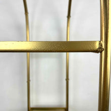 Load image into Gallery viewer, Gold Metal Rattan Shelf