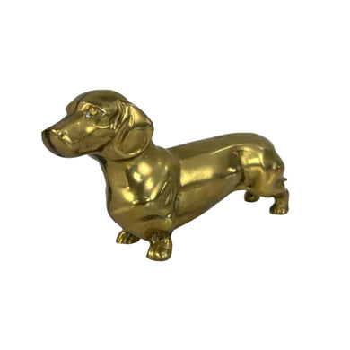 Brass Dachshund Dog