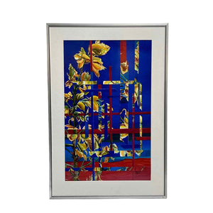 Abstract Floral Watercolor Painting