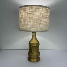 Load image into Gallery viewer, Mid-Century Gold Pottery Lamp